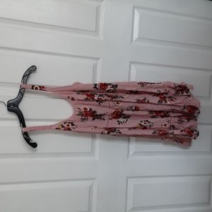 Xhileration Pink Floral Flowy Dress